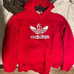 red adidas hoodie